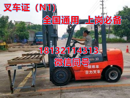 2023年石家庄办叉车证多少钱